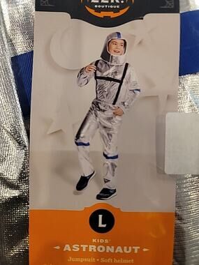 Astronaut Costume Kids Large Jumpsuit Soft Helmet Imagination NWT Fast Shipping